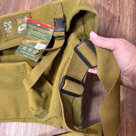 Fox Outdoor NWT M1945 Military Canvas Cargo Shoulder Bag Cotton Adjustable Strap - Picture 8 of 12